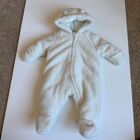 Petit Bateau Baby Sherpa Snowsuit With Ears 12 Months - Picture 2 of 9